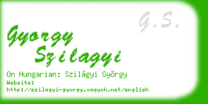gyorgy szilagyi business card