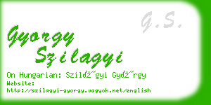 gyorgy szilagyi business card